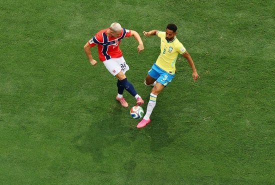 مباراة البرازيل والنرويج مباراة البرازيل والنرويج