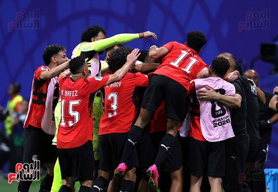احتفال وفرحة لاعبى منتخب مصر احتفال وفرحة لاعبى منتخب مصر