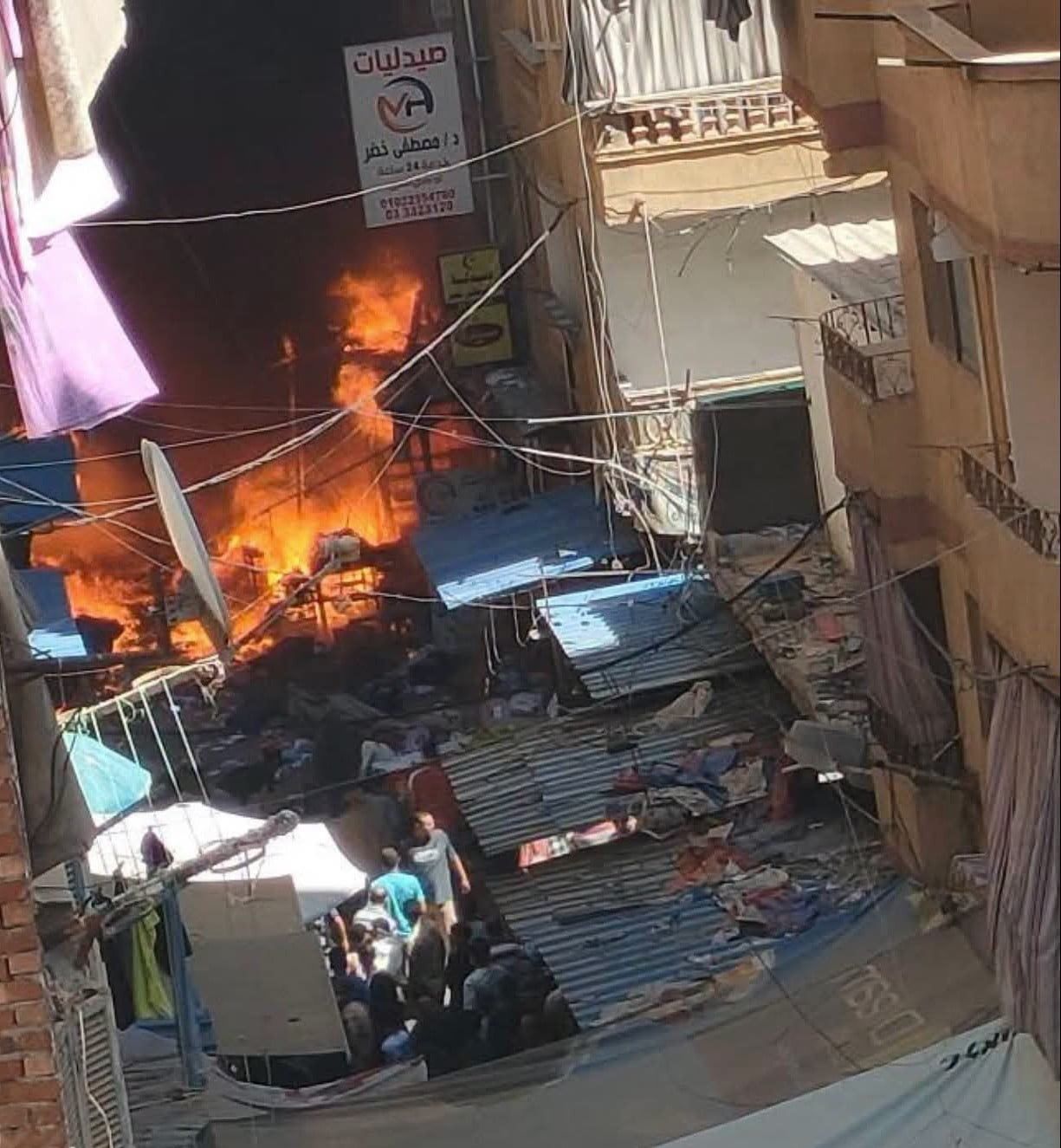 اندلاع حريق في الفلكي الإسكندرية اندلاع حريق في الفلكي الإسكندرية