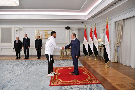 الرئيس عبد الفتاح السيسى وتريزيجيه الرئيس عبد الفتاح السيسى وتريزيجيه