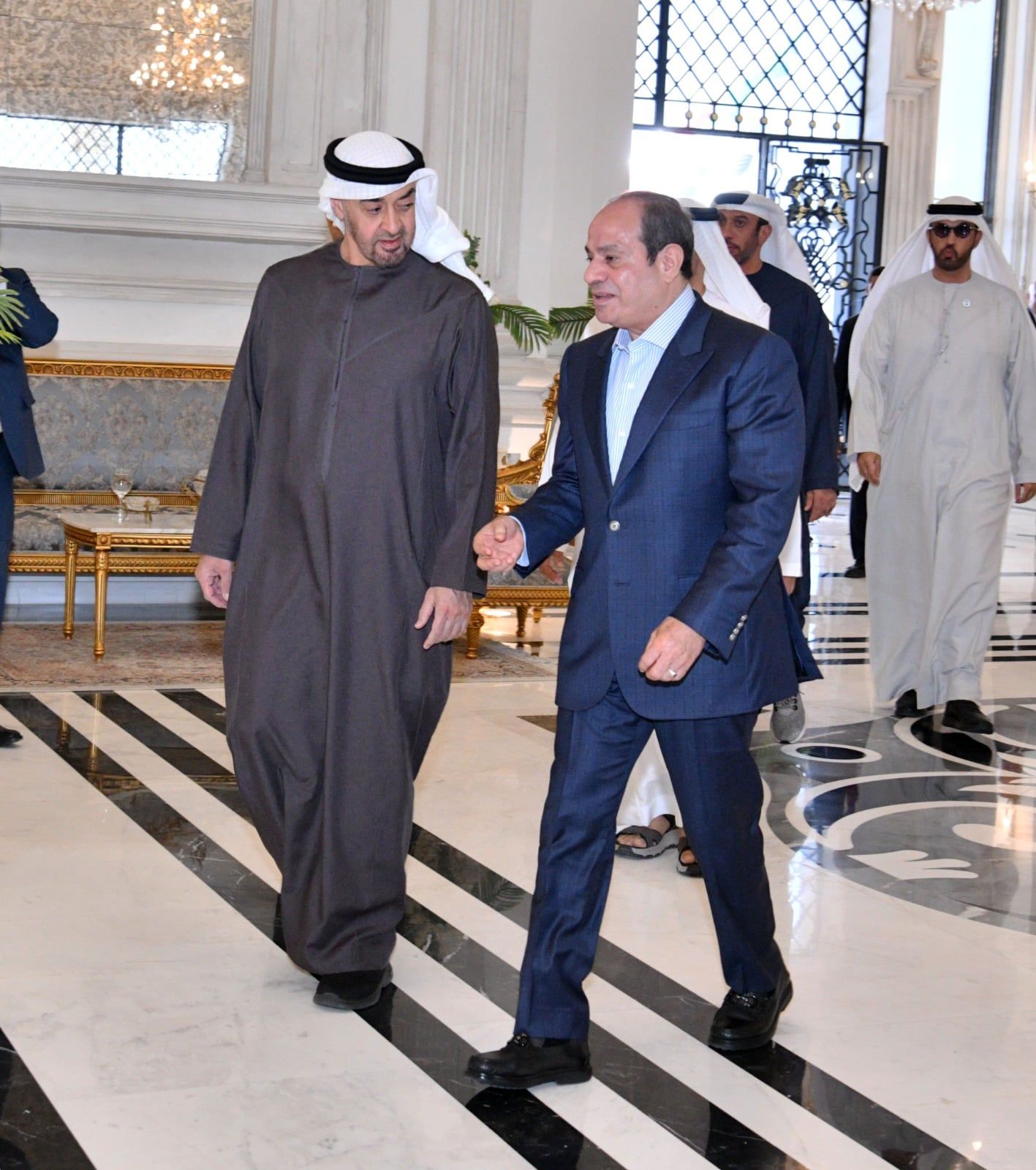 استقبال الرئيس السيسى رئيس دولة الإمارات (4)