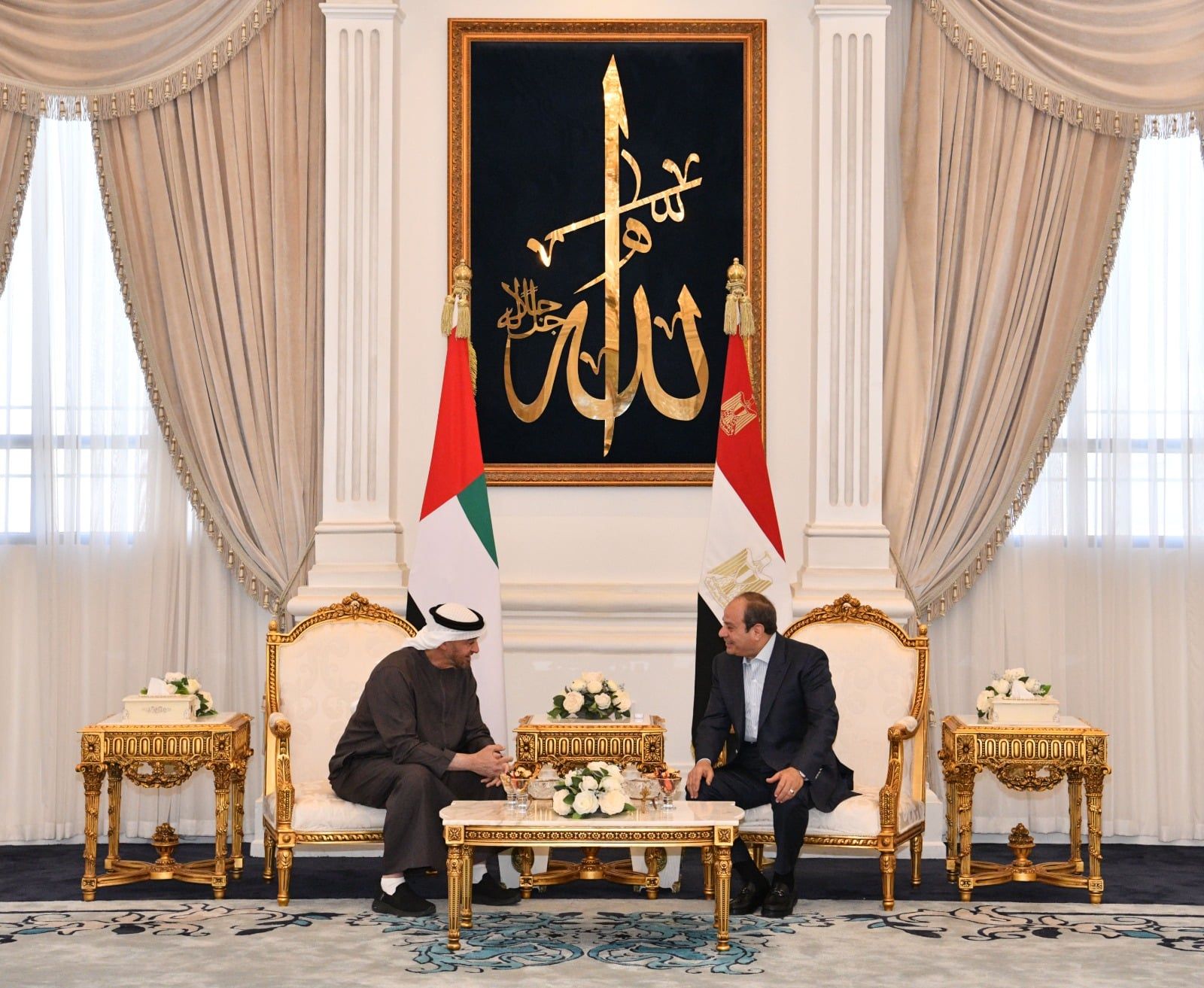 استقبال الرئيس السيسى رئيس دولة الإمارات (1)