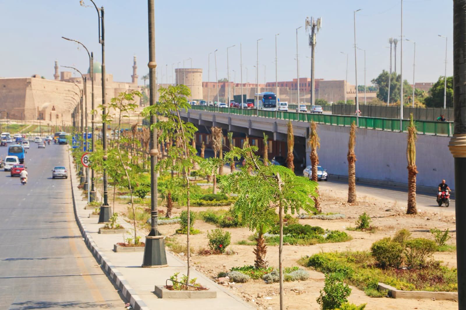 جانب من تطوير محور صلاح سالم جانب من تطوير محور صلاح سالم