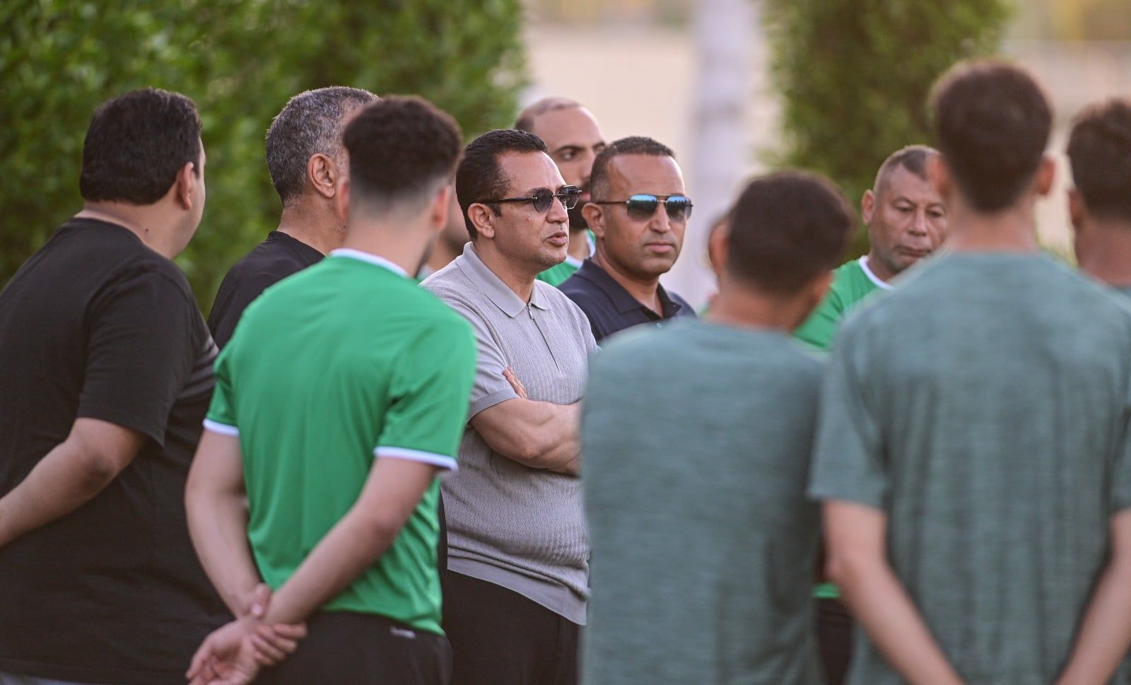 أحمد سلامة بصحبة حمزة الجمل المدير الفنى للإتحاد السكندرى أحمد سلامة بصحبة حمزة الجمل المدير الفنى للإتحاد السكندرى