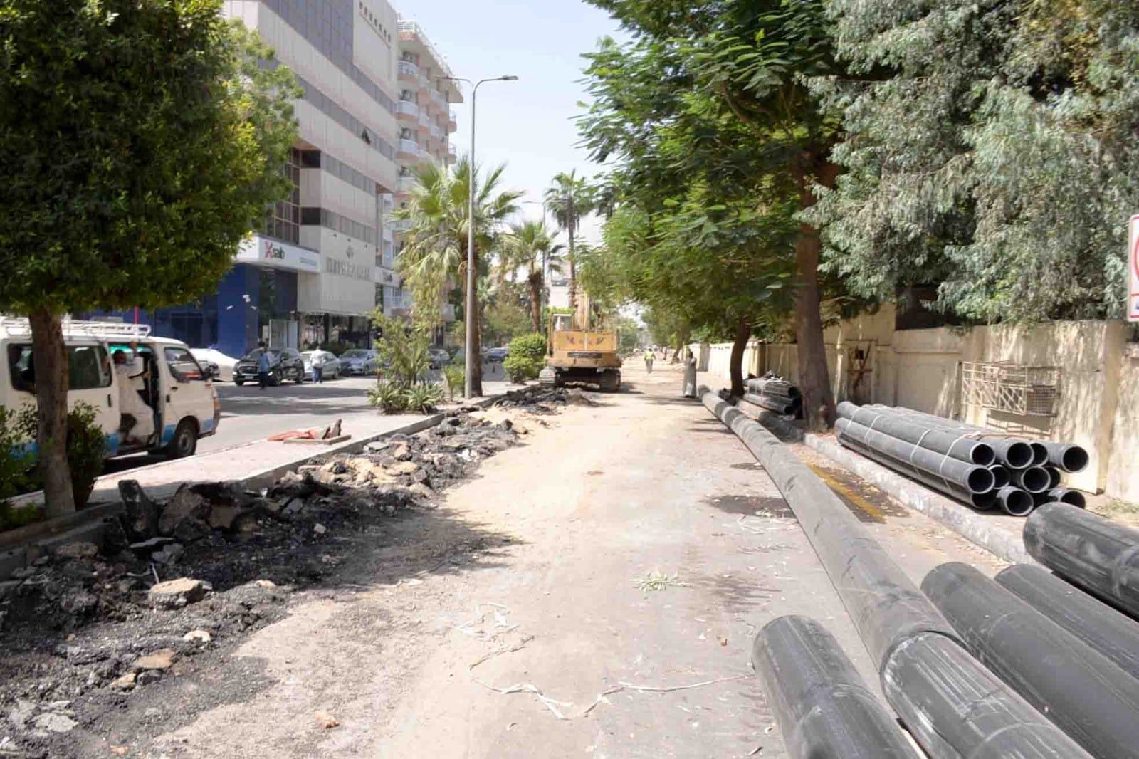 مشروعات تطوير البنية التحتية بشوارع وسط المدينة قبل الموسم السياحى مشروعات تطوير البنية التحتية بشوارع وسط المدينة قبل الموسم السياحى