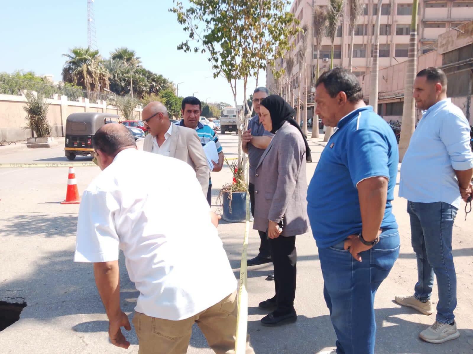 خلال متابعة أعمال الإصلاح خلال متابعة أعمال الإصلاح
