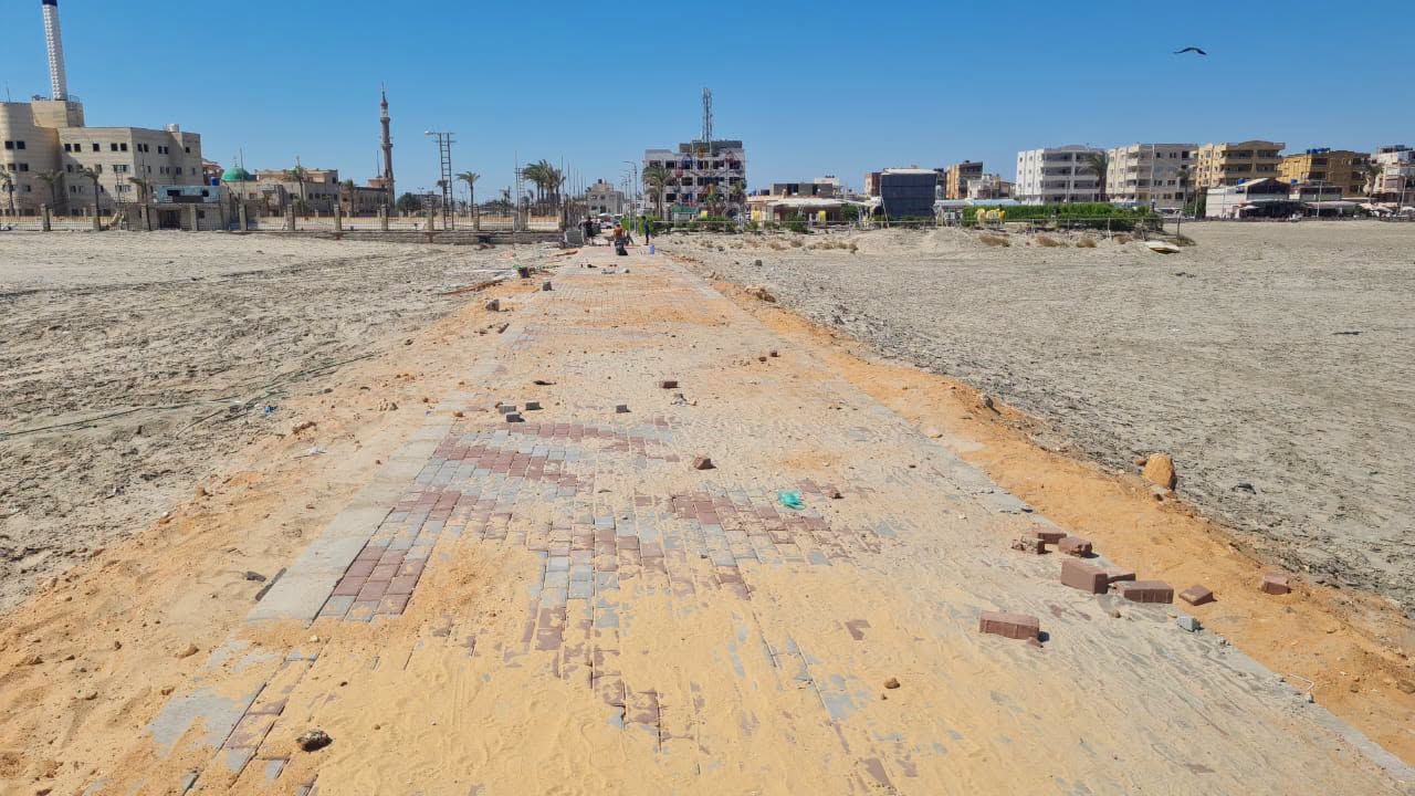 انشاء مشايات جديدة بمصيف بلطيم انشاء مشايات جديدة بمصيف بلطيم