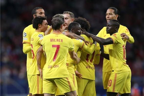 ترتيب مجموعة ليفربول في دوري أبطال أوروبا بعد الفوز على أتلتيكو مدريد
