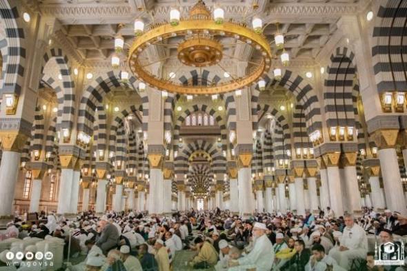 8 ملايين زائر ومصلٍّ في المسجد النبوي منذ بداية 1444