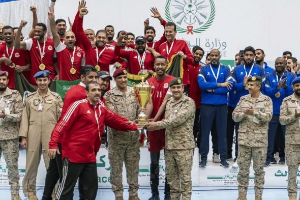 منتخب قوات الدفاع الجوي يفوز ببطولة كرة الطائرة بدورة الألعاب الرياضية الـ18