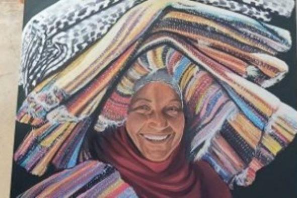 لوحات بوجوه نساء مصر احتفالاً بهن في عيد الأم.. هي نص الدنيا سما سعيد