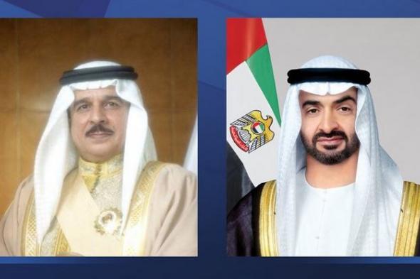 رئيس الدولة يتلقى تهاني ملك البحرين بالتعيينات القيادية الجديدة