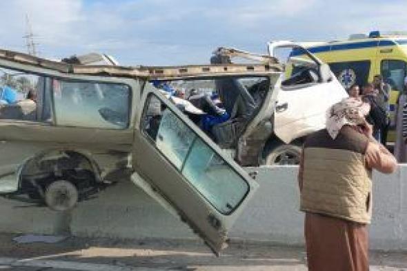 إصابة 9 مواطنين فى حادث تصادم سيارتين بالفيوم