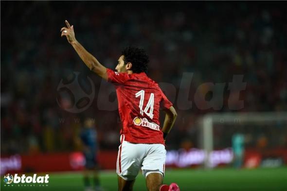 فيديو | حسين الشحات يسجل هدف الأهلي الأول أمام سيراميكا كليوباترا
