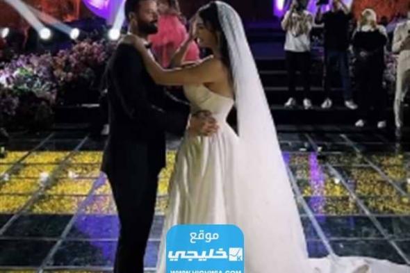 “شاهد” الصور الأولى من حفل زفاف ميرنا نور الدين وعمر عطية