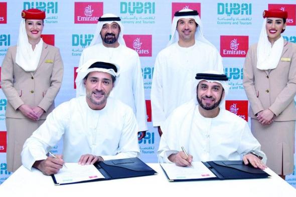 توقيع شراكة استراتيجية بين «الاقتصاد والسياحة» و«طيران الإمارات»             
