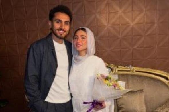 أحمد حمدى لاعب الزمالك يحتفل بخطوبته.. صور