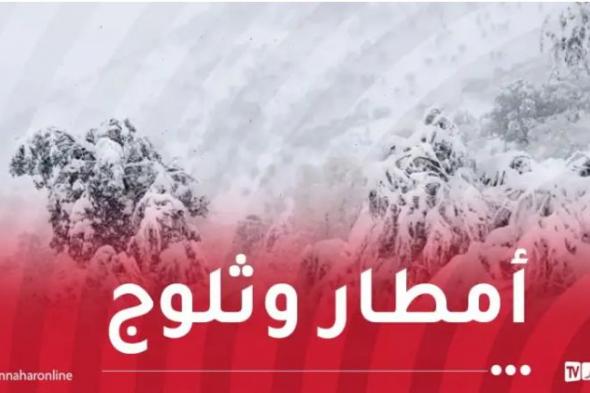 ثلوج..
أمطار
ورياح
شديدة
بهذه
الولايات
غدا
الأحد