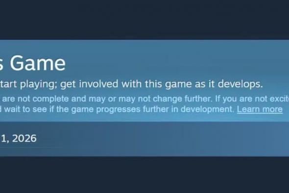 ميزة
      جديدة
      على
      Steam
      تغير
      مستقبل
      ألعاب
      Early
      Access
      –
      الجزء
      الثاني