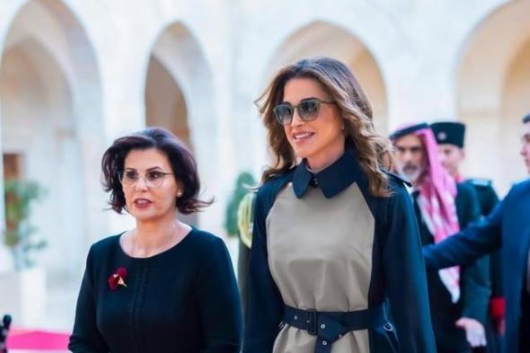 الملكة رانيا العبدالله تخطف الأنظار في استقبال رئيس ألبانيا