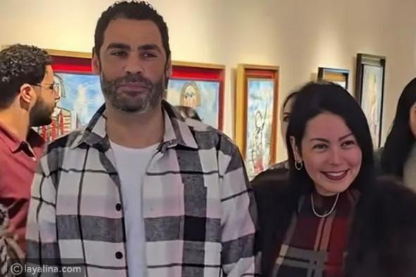 أول ظهور لـ لقاء الخميسي وزوجها بعد الجدل