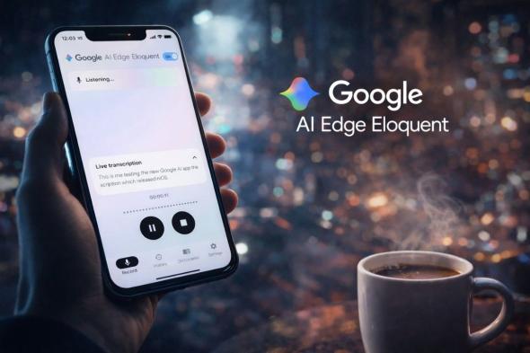 جوجل
      تطلق
      تطبيقًا
      جديدًا
      للإملاء
      الصوتي
      دون
      اتصال
      بالإنترنت
      لهواتف
      آيفون