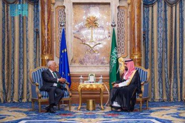 ولي
العهد
يلتقي
رئيس
المجلس
الأوروبي