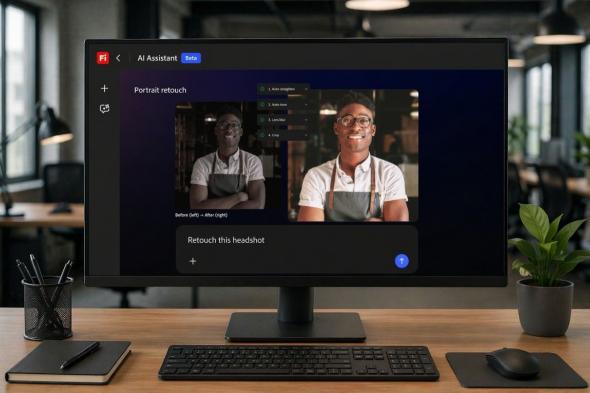 أدوبي
      تطلق
      Firefly
      AI
      Assistant..
      تحرير
      إبداعي
      بالأوامر
      النصية
      بدل
      الأدوات
      التقليدية