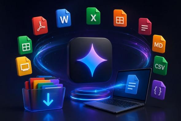 جوجل
      تتيح
      إنشاء
      ملفات
      جاهزة
      للتنزيل
      مباشرةً
      داخل
      Gemini