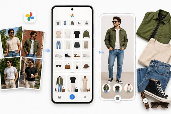 خزانة
      ملابس
      رقمية..
      جوجل
      تنظّم
      ملابسك
      داخل
      تطبيق
      الصور