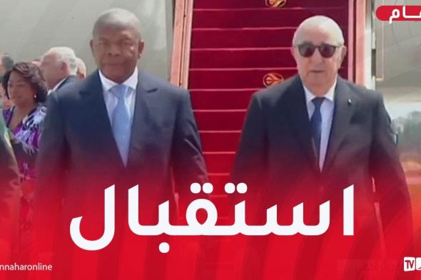 رئيس
الجمهورية
يستقبل
نظيره
الأنغولي