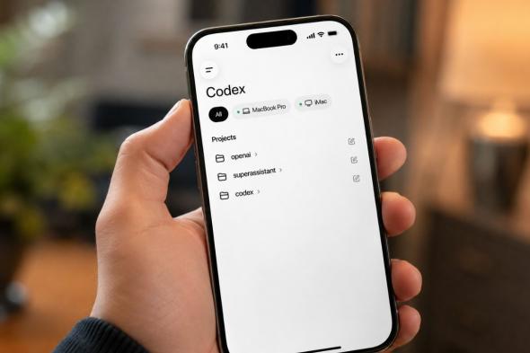 OpenAI
      تتيح
      الوصول
      إلى
      منصة
      البرمجة
      Codex
      عبر
      تطبيق
      ChatGPT
      في
      الهواتف