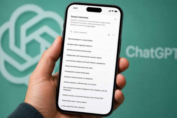 وداعًا
      لنسيان
      التفاصيل..
      ChatGPT
      يحصل
      على
      أكبر
      ترقية
      للذاكرة
      حتى
      الآن