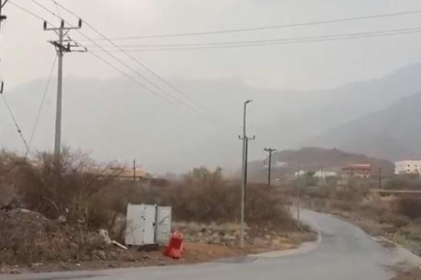 هطول
أمطار
على
منطقة
الباحة