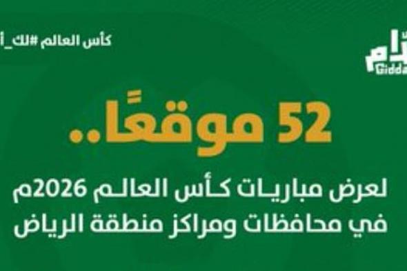 تهيئة
52
موقعًا
في
الرياض
لمتابعة
مباريات
كأس
العالم
2026