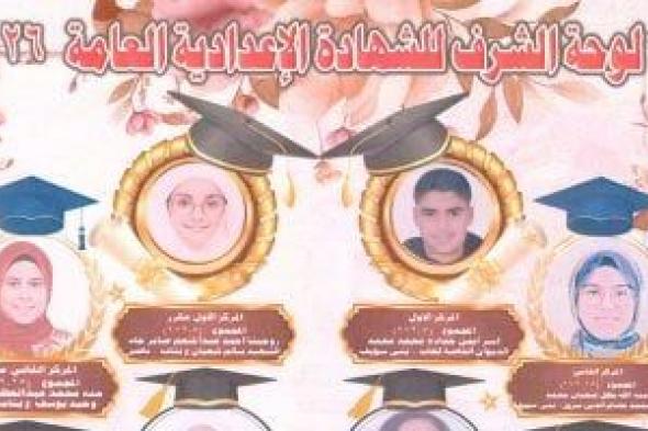 أسماء
أوائل
الشهادة
الإعدادية
فى
محافظة
بنى
سويف
ورابط
النتيجة
كاملة