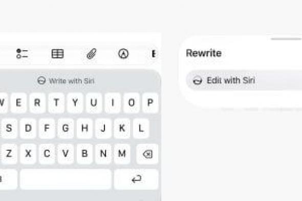 iOS
27
التجريبي
يضم
ميزة
"الكتابة
باستخدام
Siri"..
أدوات
كتابة
ذكية
من
أبل