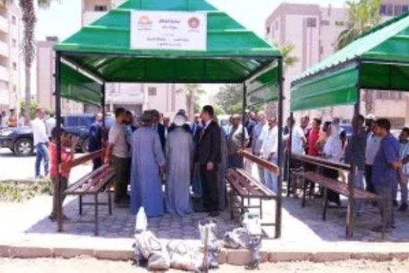 وزير العمل يفتتح ساحة انتظار ومظلات للعمال بمدينة 6 أكتوبر