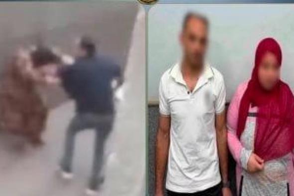 مواطن يعتدى على زوجته بسلاح أبيض لتركها المنزل دون علمه بالدقهلية.. فيديو