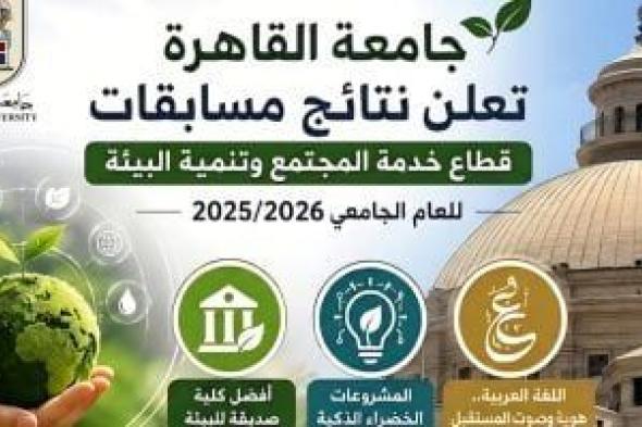 جامعة القاهرة تعلن نتائج مسابقات قطاع خدمة المجتمع وتنمية البيئة 2025/2026