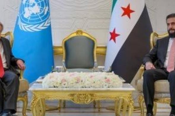 الرئيس السوري يبحث مع أمين عام الأمم المتحدة التعاون لدعم جهود التعافي المبكر