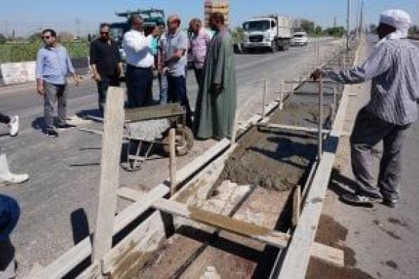 تطوير الطريق الدائري في أسيوط.. خطة متكاملة بطول 2160 مترًا.. صور