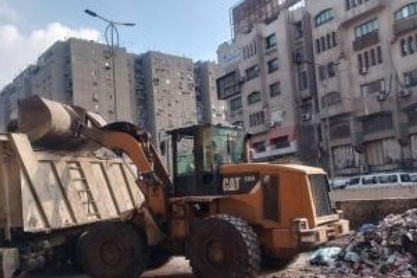 استجابة للشكاوى.. رفع المخلفات من نفق اللبينى والمريوطية وشارع الأربعين بالهرم